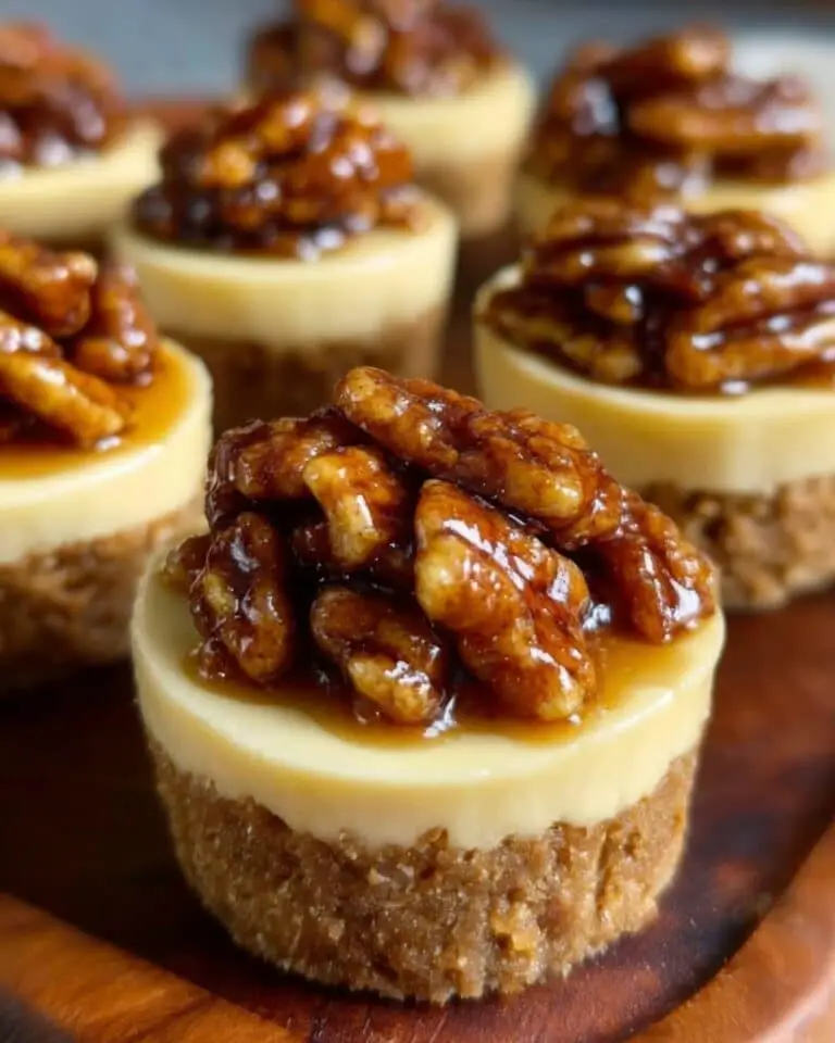 Gingerbread Pecan Mini Cheesecakes Recipe