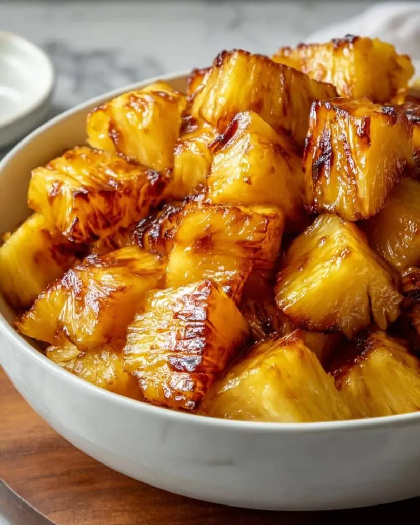 Easy Air Fryer Caramelized Pineapple Recipe