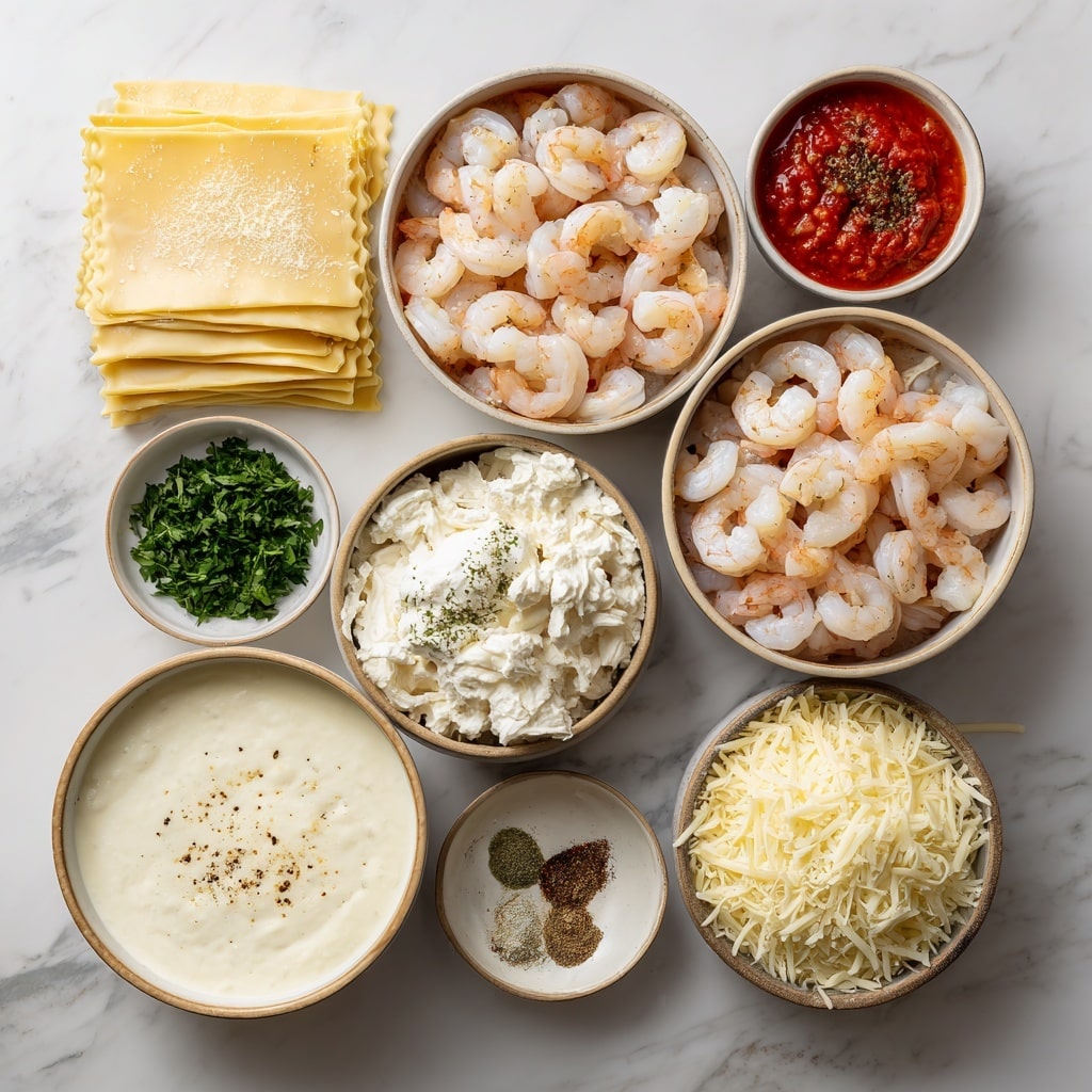 Savory Seafood Lasagna with Shrimp & Crab Recipe - Recipe Image