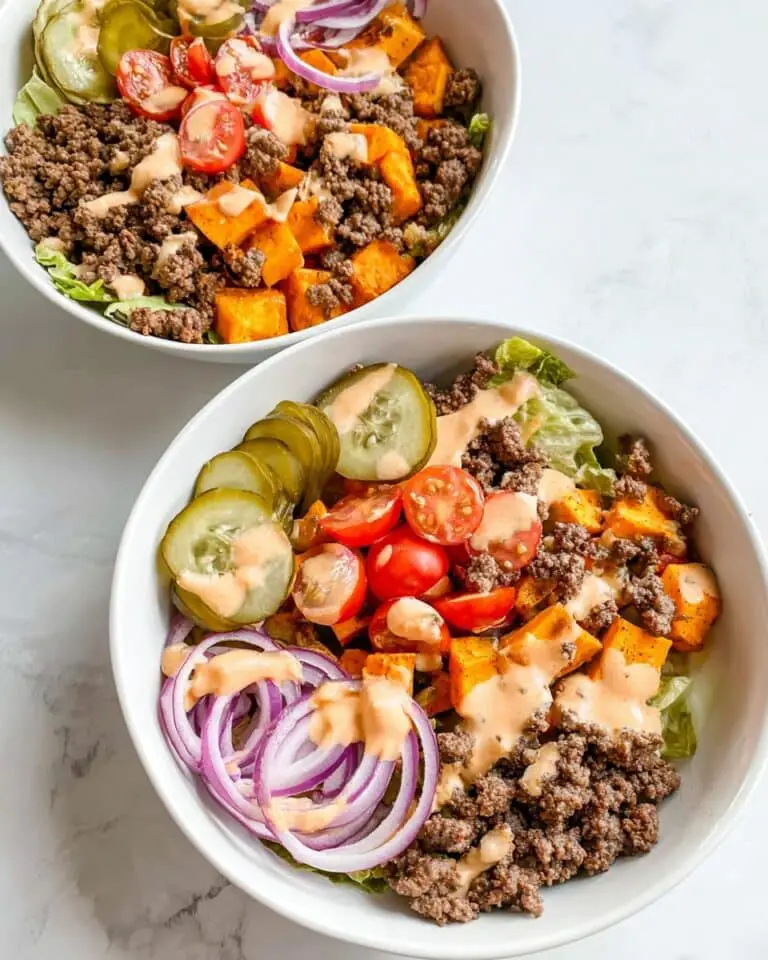 Sweet Potato Burger Bowl Recipe