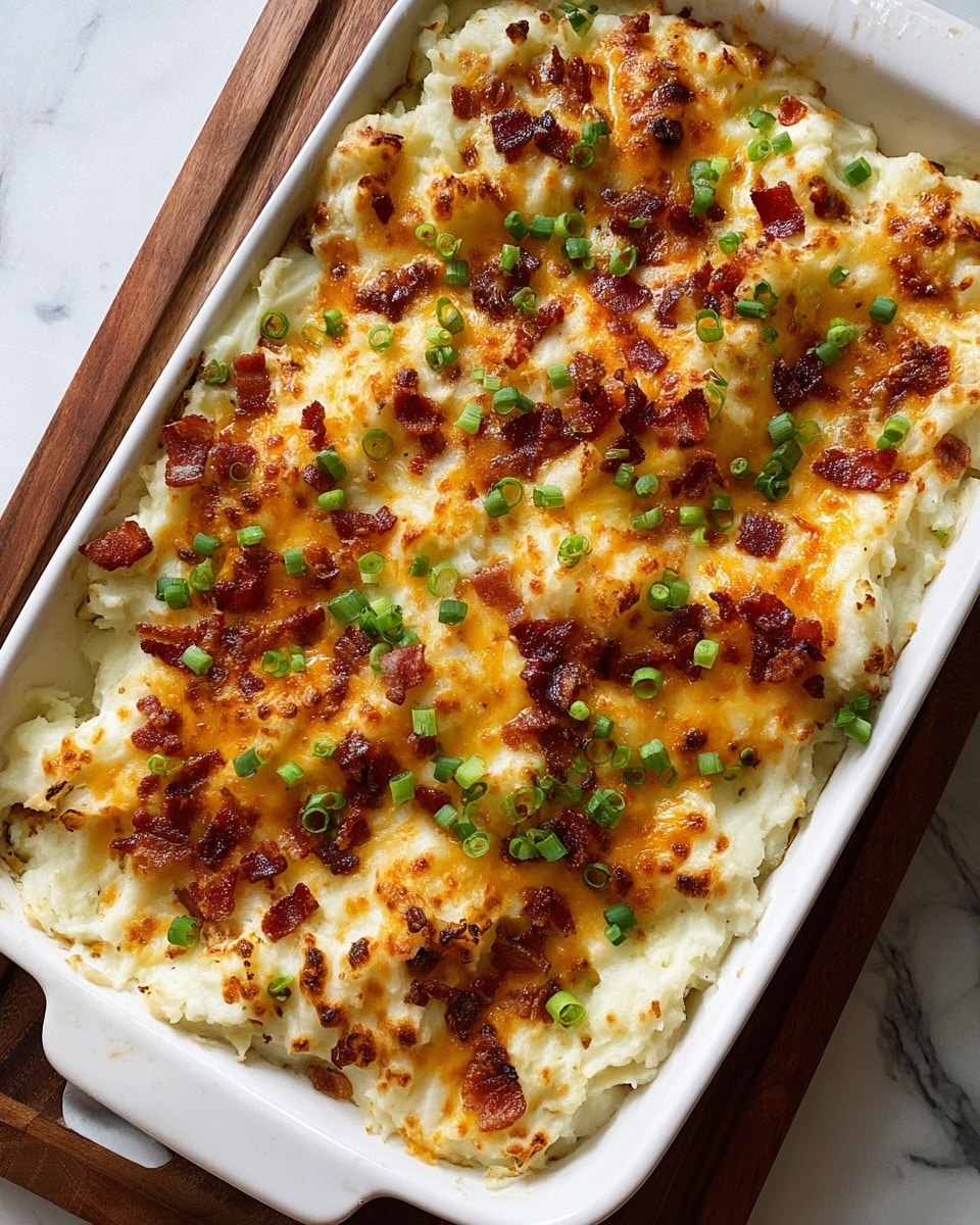 Loaded Mashed Potato Casserole Recipe - Recipe Image