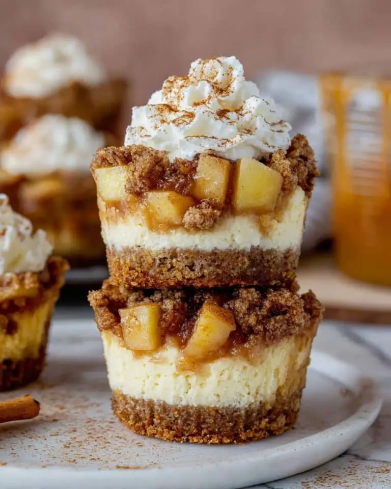 Apple Crisp Mini Cheesecakes Recipe