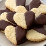 Chocolate Shortbread Hearts Recipe