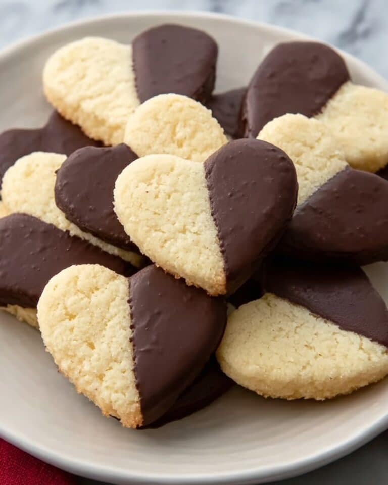 Chocolate Shortbread Hearts Recipe
