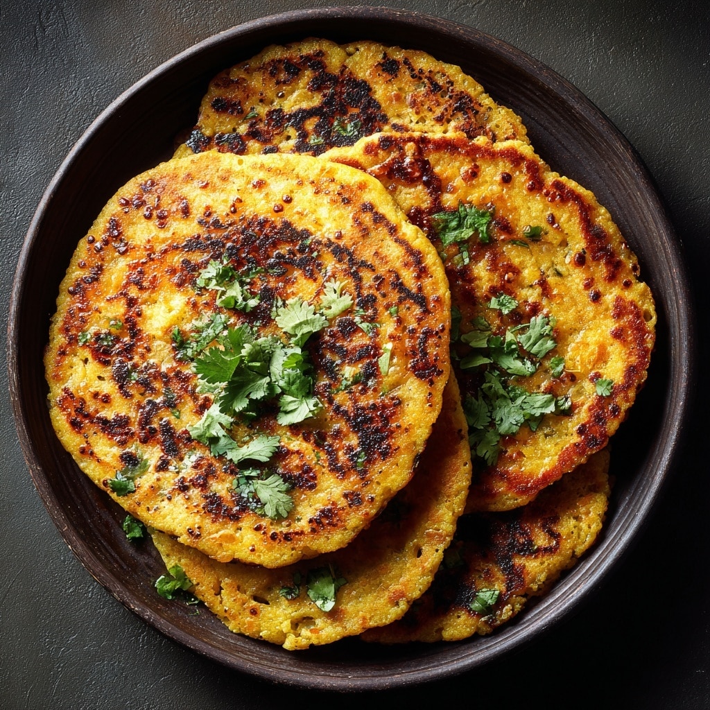 Savory Red Lentil Pancakes Recipe - Recipe Image