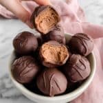 Chickpea Vegan Dark Chocolate Truffles Recipe