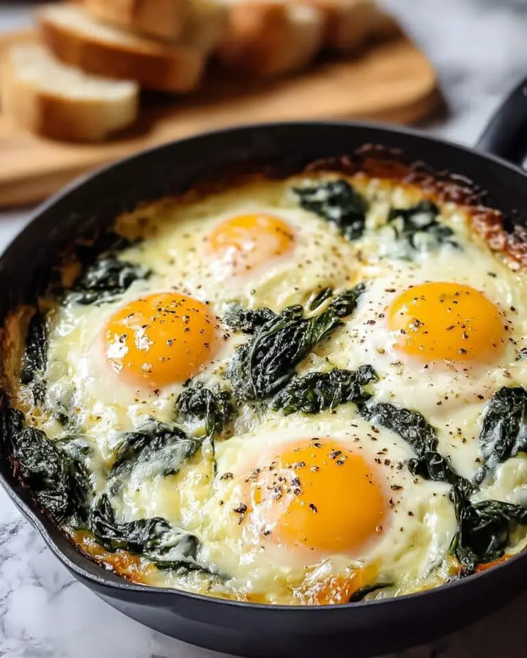 Baked Eggs Florentine Recipe
