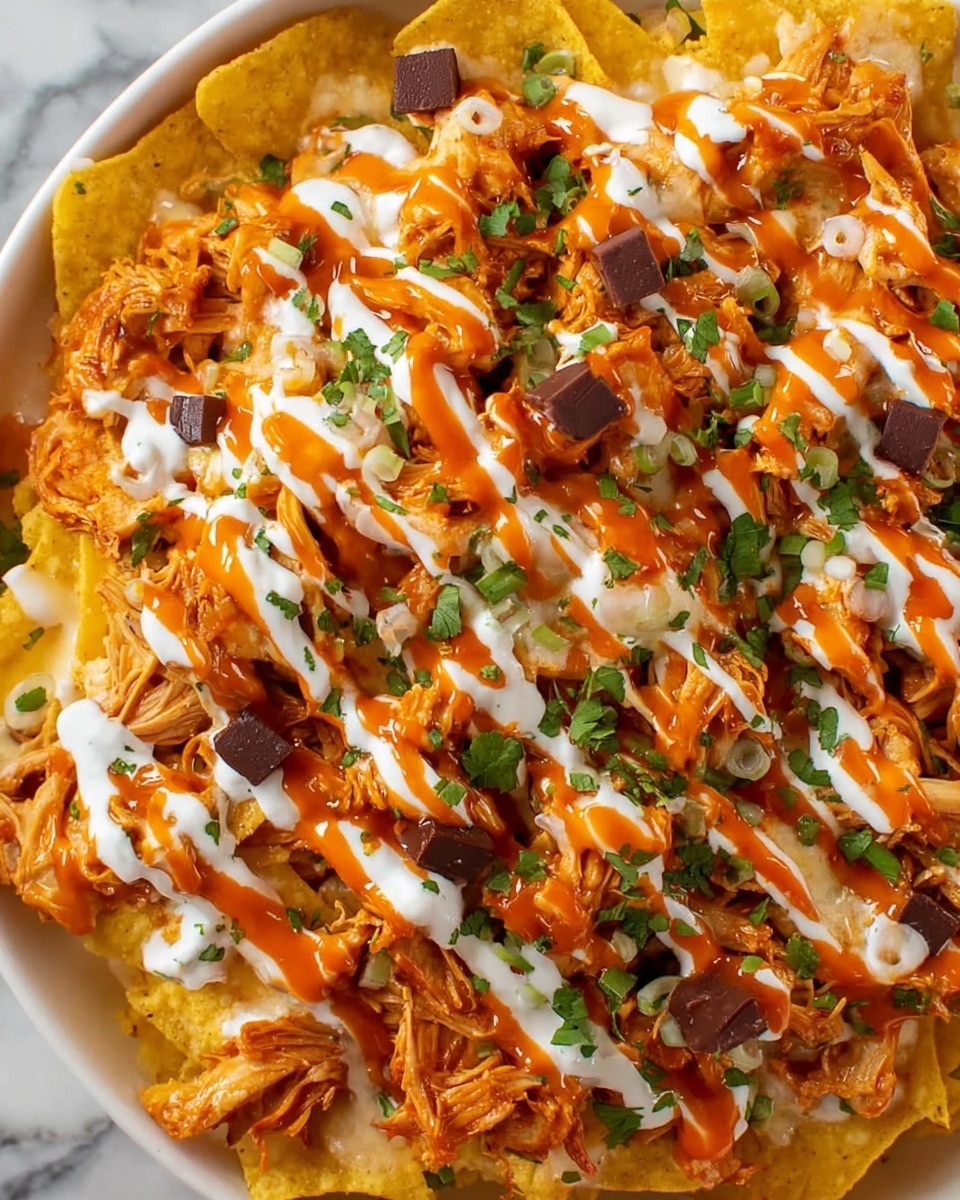 Buffalo Chicken Nachos Recipe - Recipe Image