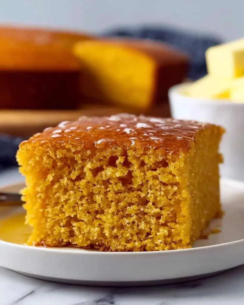 Easy Sweet Potato Cornbread with Honey Cinnamon Glaze Recipe
