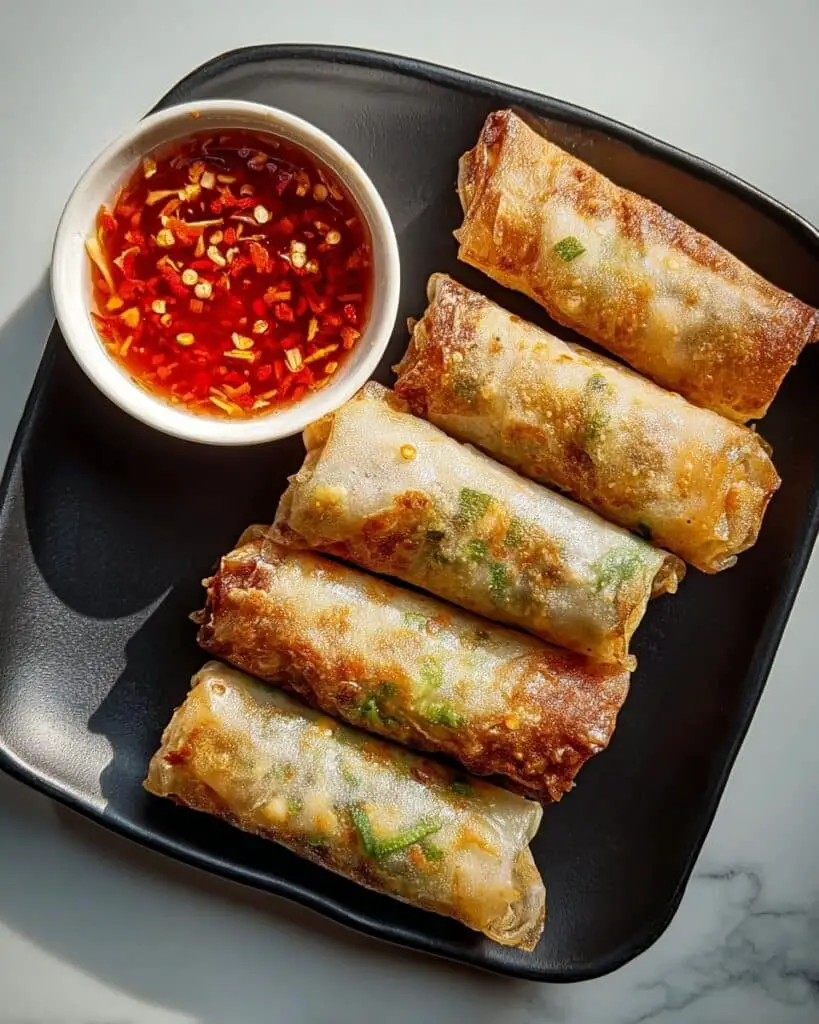 Air Fryer Rice Paper Noodle Rolls: Crispy & Healthy Appetizer Recipe