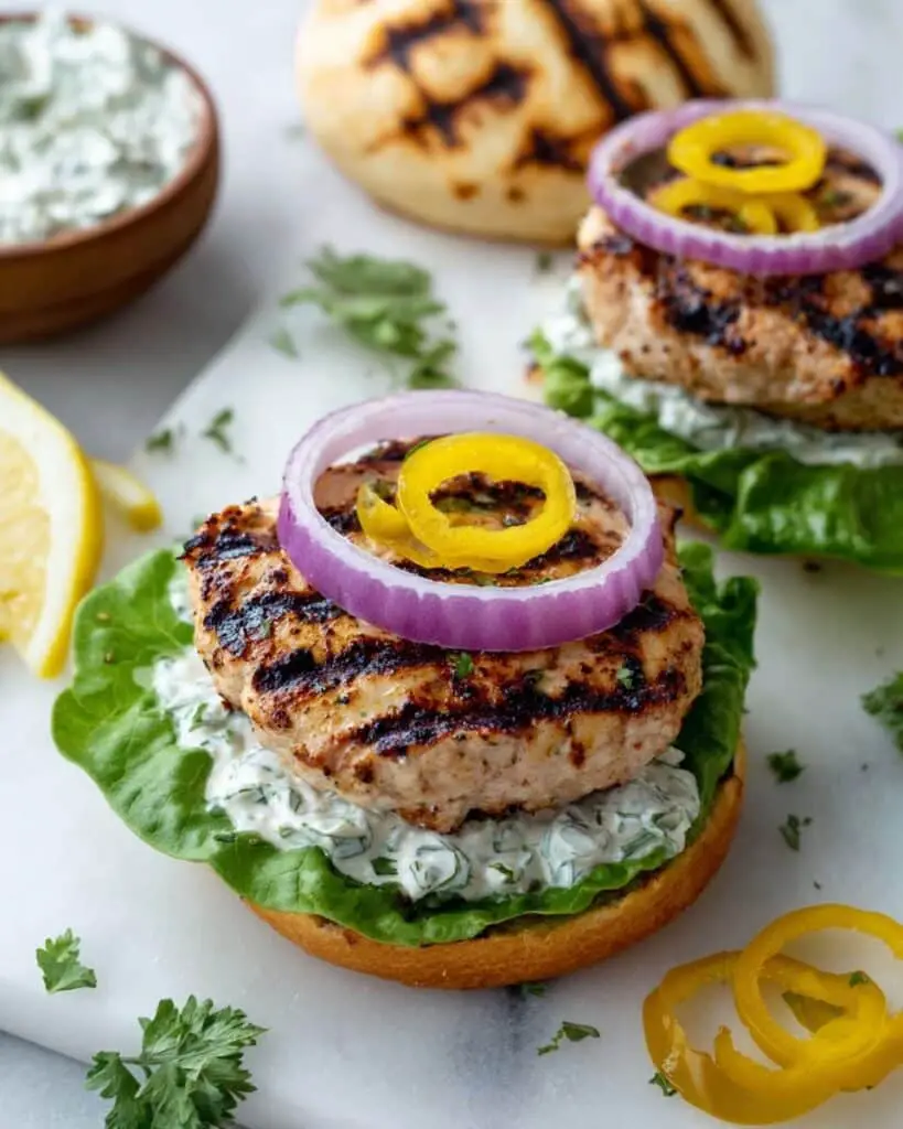 Jalapeño Cheddar Turkey Burgers Recipe
