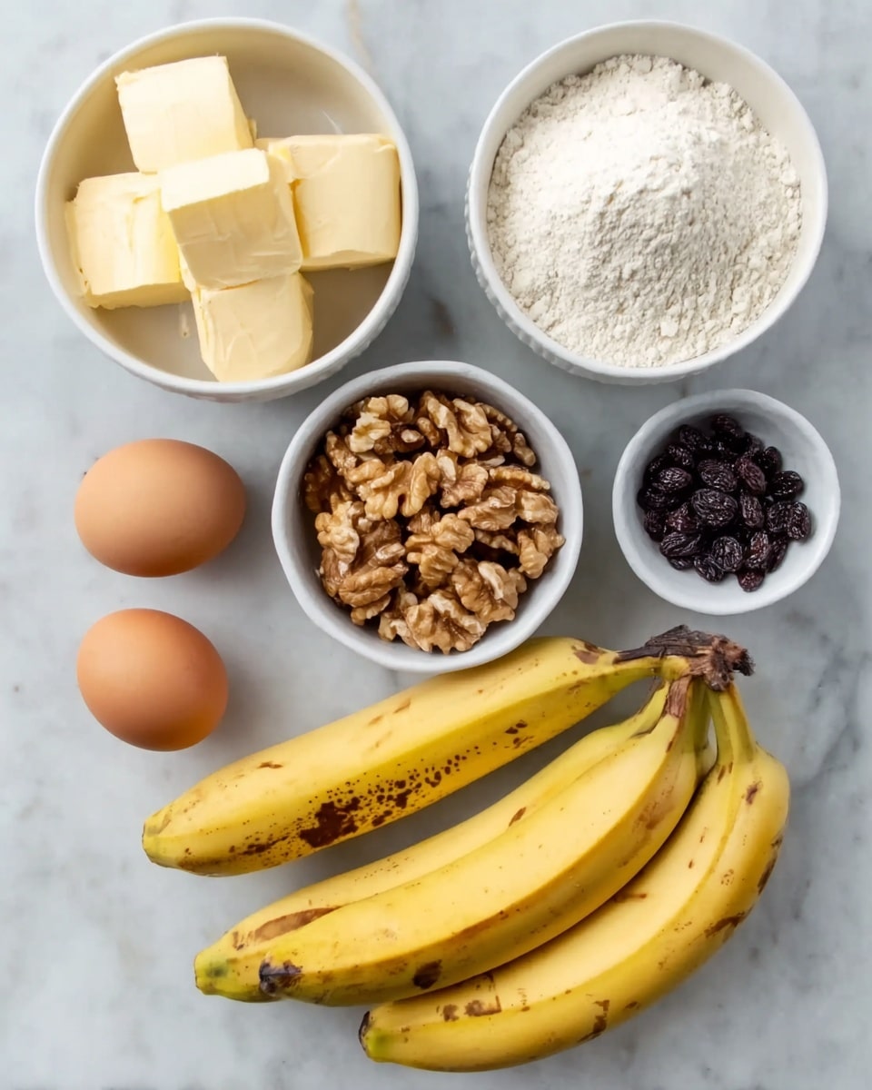 Three slices of nut bread are stacked overlapping on a white plate. Each slice shows a golden-brown crust with a soft inside filled with multiple visible pieces of chopped nuts, creating a speckled texture across light beige bread. The bread texture looks moist and dense, and the edges are darker and slightly crisp. The plate sits on a white marbled background. photo taken with an iphone --ar 4:5 --v 7