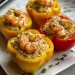 Crab and Shrimp Stuffed Bell Peppers Recipe