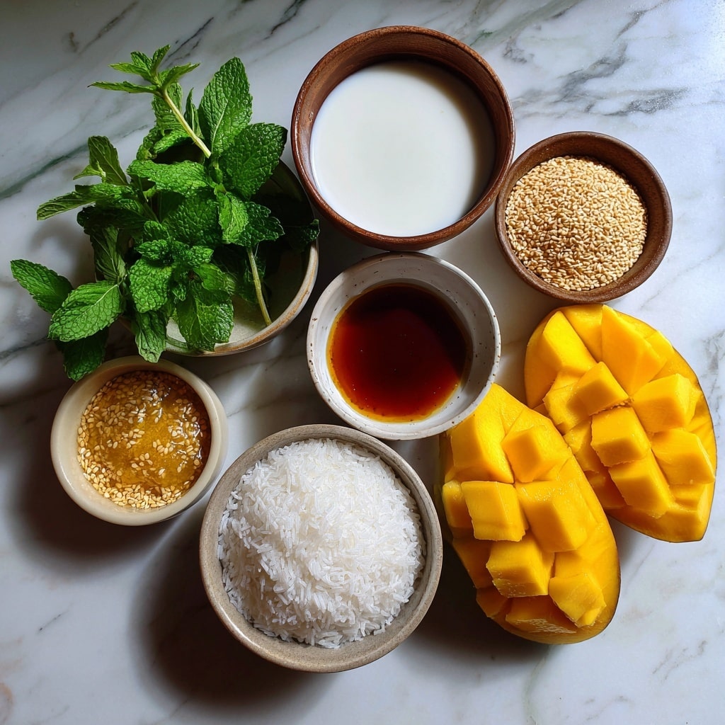 Sweet Mango Sticky Rice Rolls Recipe - Recipe Image