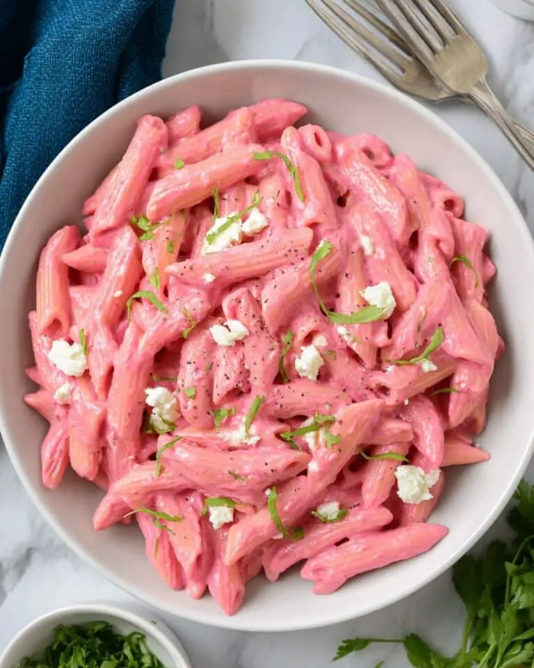 Beetroot Pasta Sauce with Feta Recipe