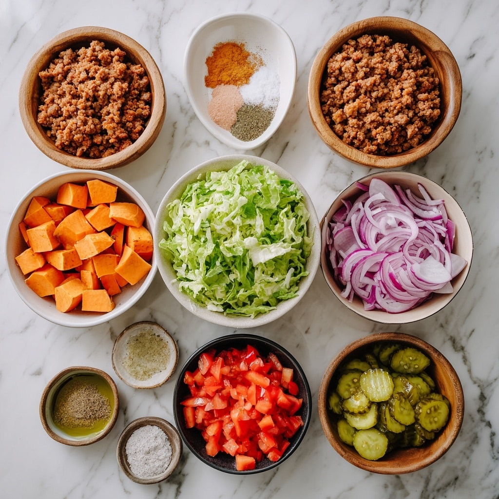 Sweet Potato Burger Bowl Recipe - Recipe Image
