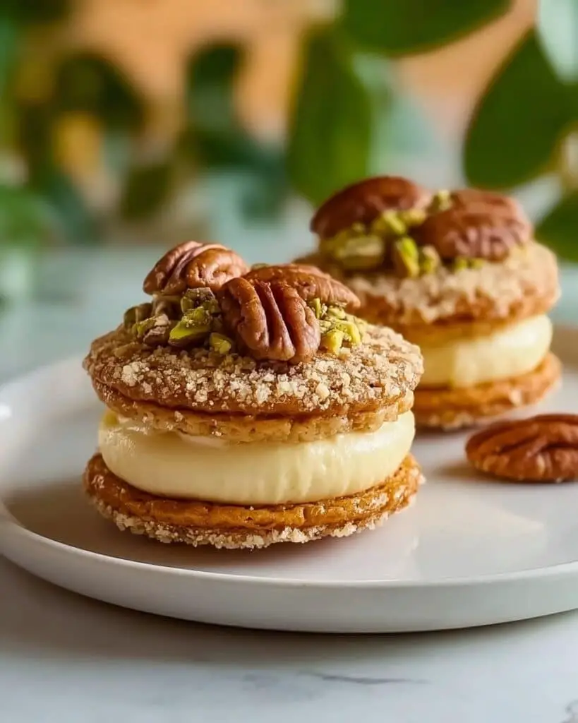 Baklava Cream Sandwich Cookies Recipe