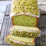 Pistachio Cake Mix Bread with Pistachio-Infused Glaze Recipe