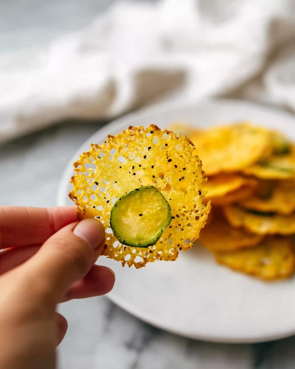 Cheese Pickle Chips (2 Ingredients!) Recipe