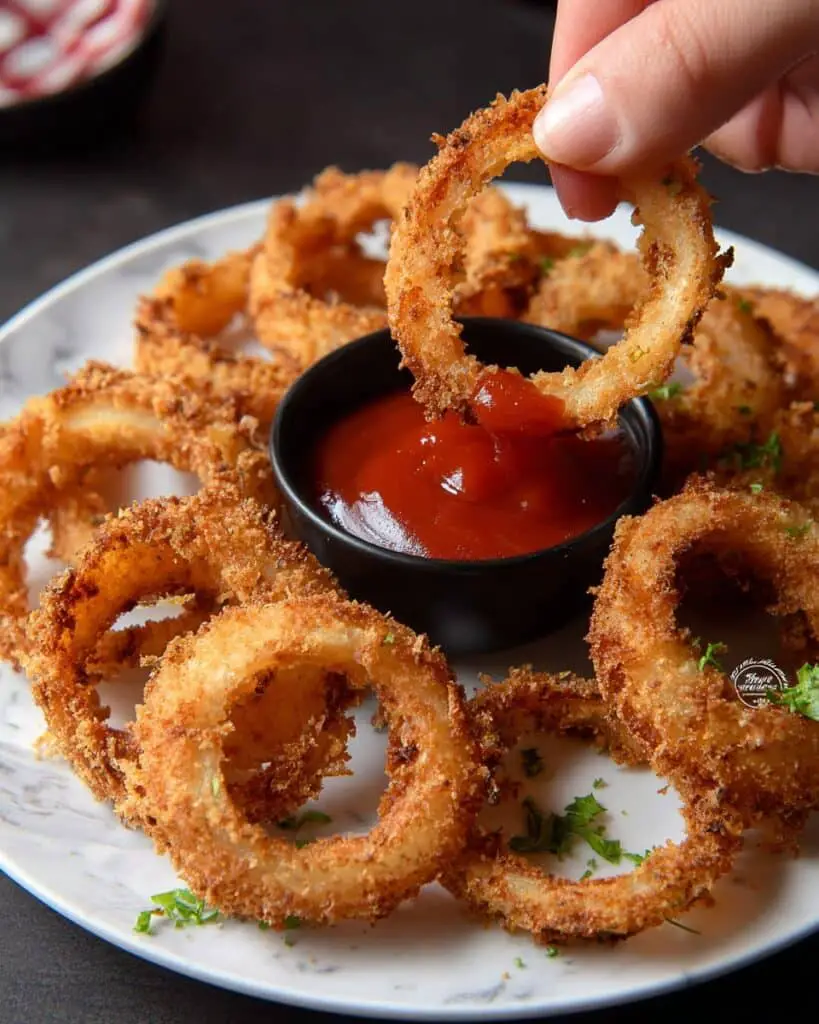 Vegan Air Fryer Onion Rings Recipe