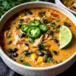 Chicken Poblano and Black Bean Soup Recipe