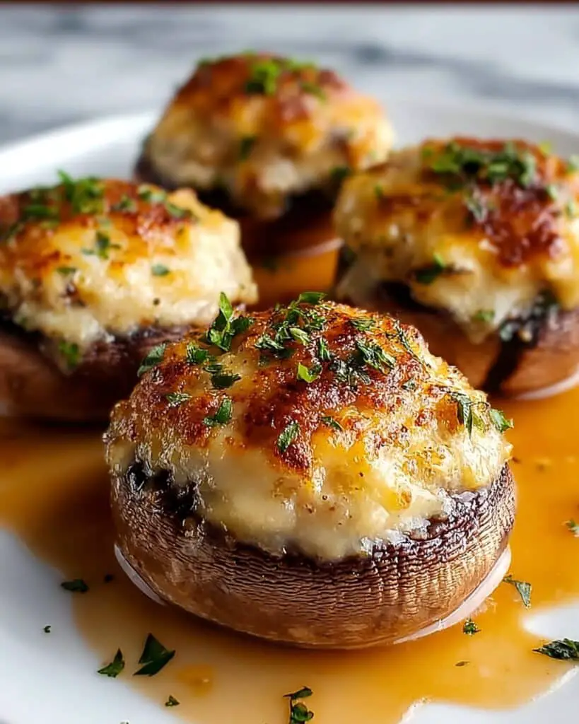 Irresistible Crab-Stuffed Mushrooms Recipe