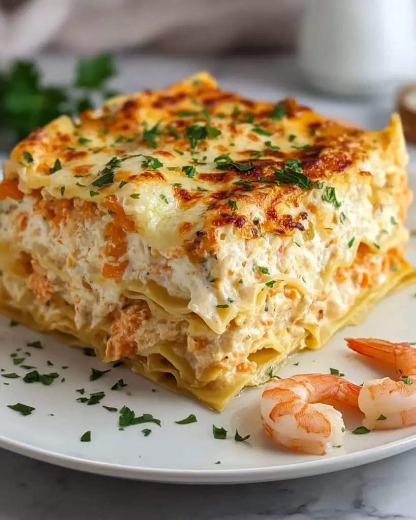 Savory Seafood Lasagna with Shrimp & Crab Recipe