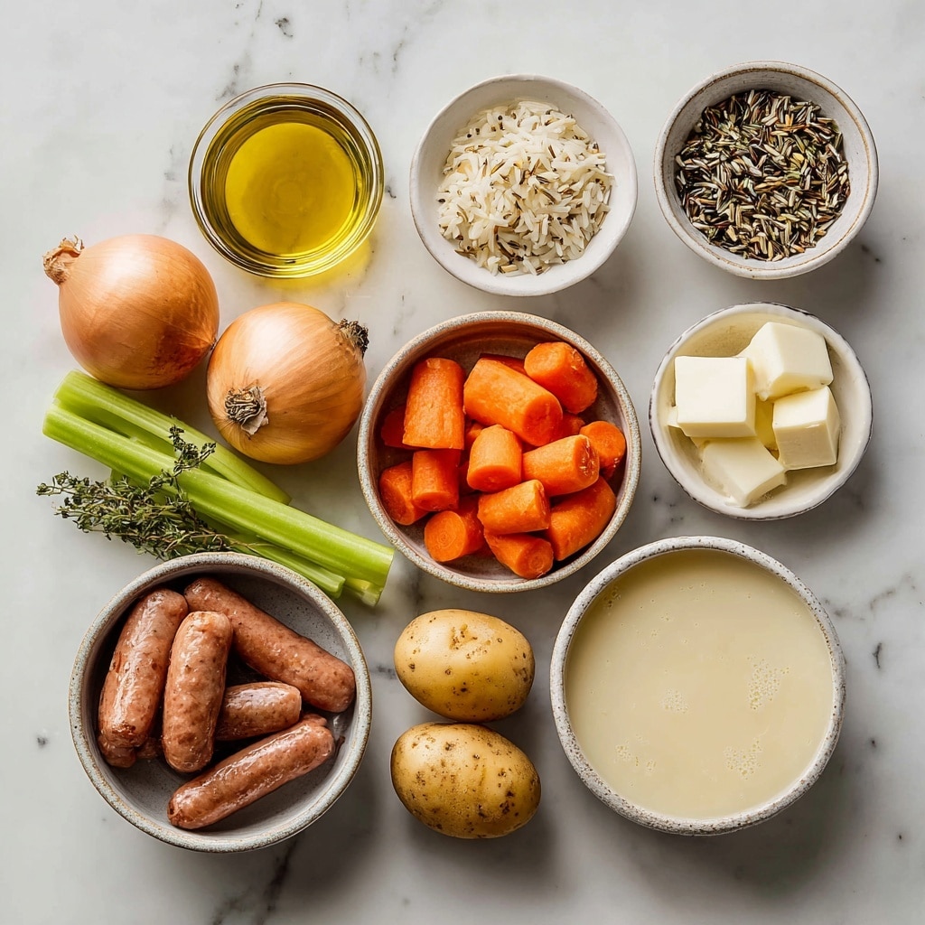 Comforting Potato and Sausage Chowder Recipe - Recipe Image