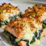 Irresistible Baked Salmon with Spinach and Mozzarella Recipe