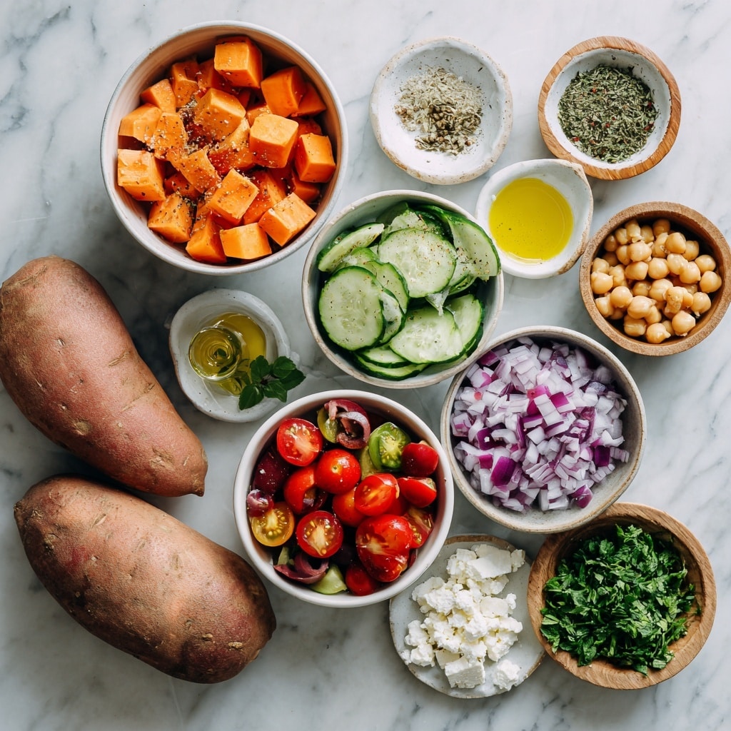 Mediterranean Stuffed Sweet Potatoes Recipe - Recipe Image