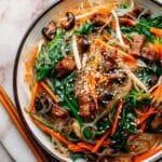 Beef Stir Fry with Glass Noodles (Japchae) Recipe