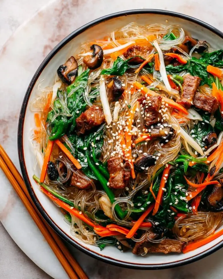 Beef Stir Fry with Glass Noodles (Japchae) Recipe