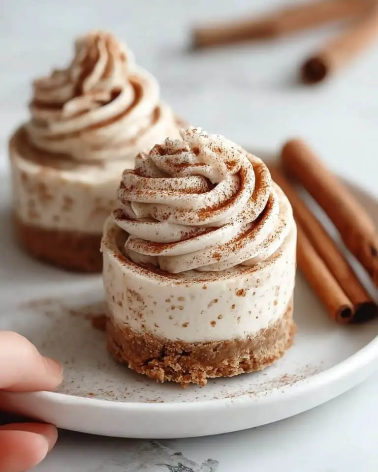 Mini No‑Bake Cinnamon Roll Cheesecakes Recipe