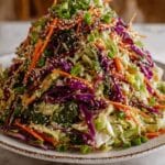 Crunchy Asian Cabbage Slaw with Sesame Dressing Recipe