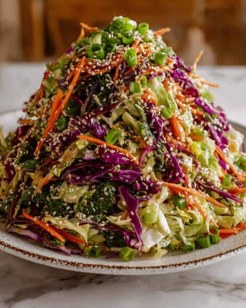 Crunchy Asian Cabbage Slaw with Sesame Dressing Recipe