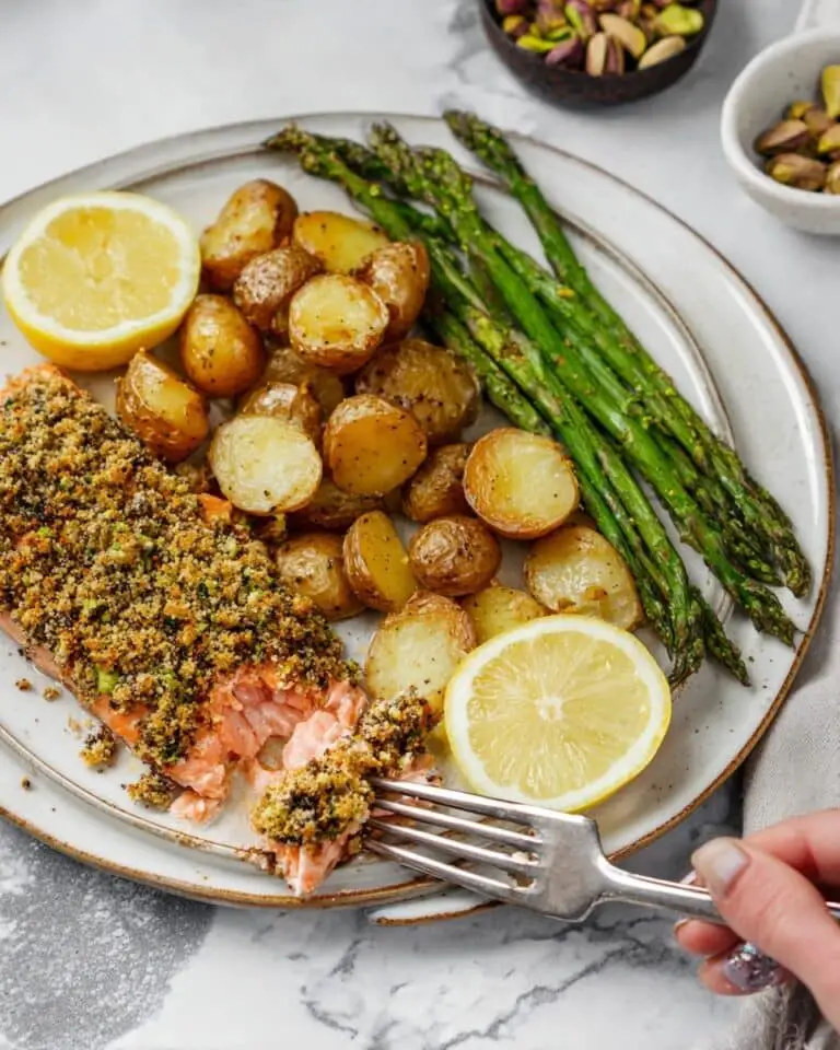 Rich, Buttery Pistachio Crusted Salmon Recipe