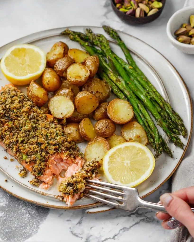 Rich, Buttery Pistachio Crusted Salmon Recipe
