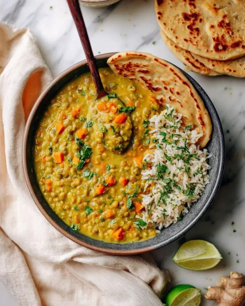 One-Pot Green Lentil Dal Recipe