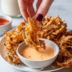 Fried Enoki Mushrooms with Crispy Batter and Dipping Sauces Recipe