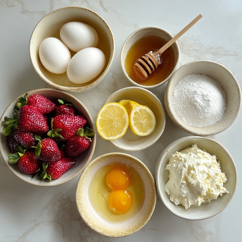 Quick & Easy Cottage Cheese Oven Pancakes with Strawberries Recipe - Recipe Image