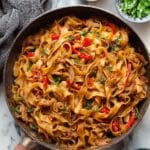 Spicy Thai Drunken Noodles with Chicken and Basil Recipe