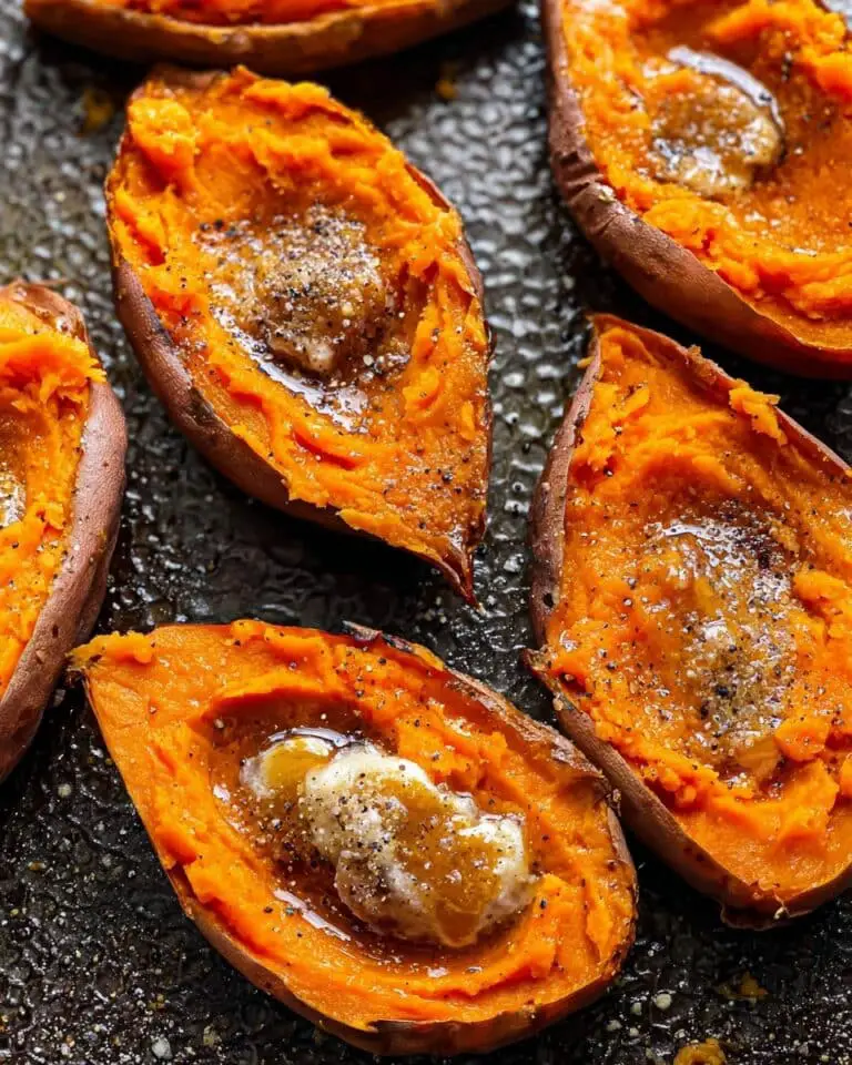 Smoked Sweet Potatoes with Cinnamon Sugar Butter Recipe