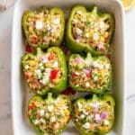 Greek Chicken Stuffed Peppers Recipe