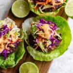 Paleo Thai Turkey Burgers with Sriracha Mayo and Cilantro Slaw Recipe