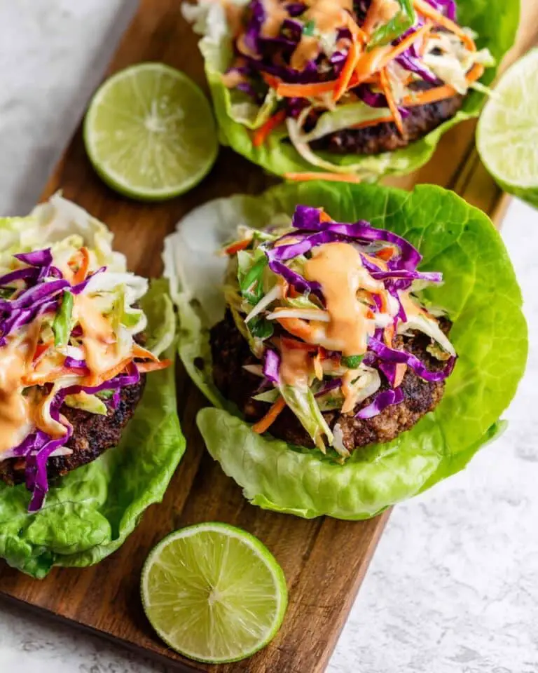 Paleo Thai Turkey Burgers with Sriracha Mayo and Cilantro Slaw Recipe