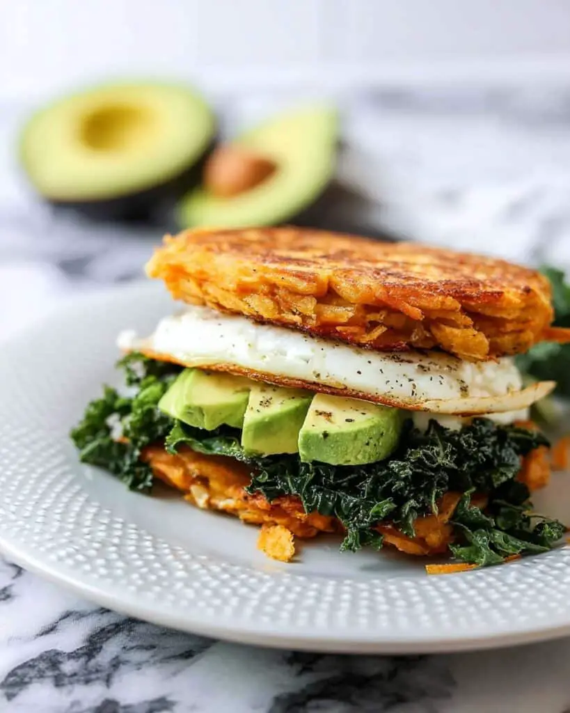 Paleo Sweet Potato Waffle Breakfast Sandwich Recipe