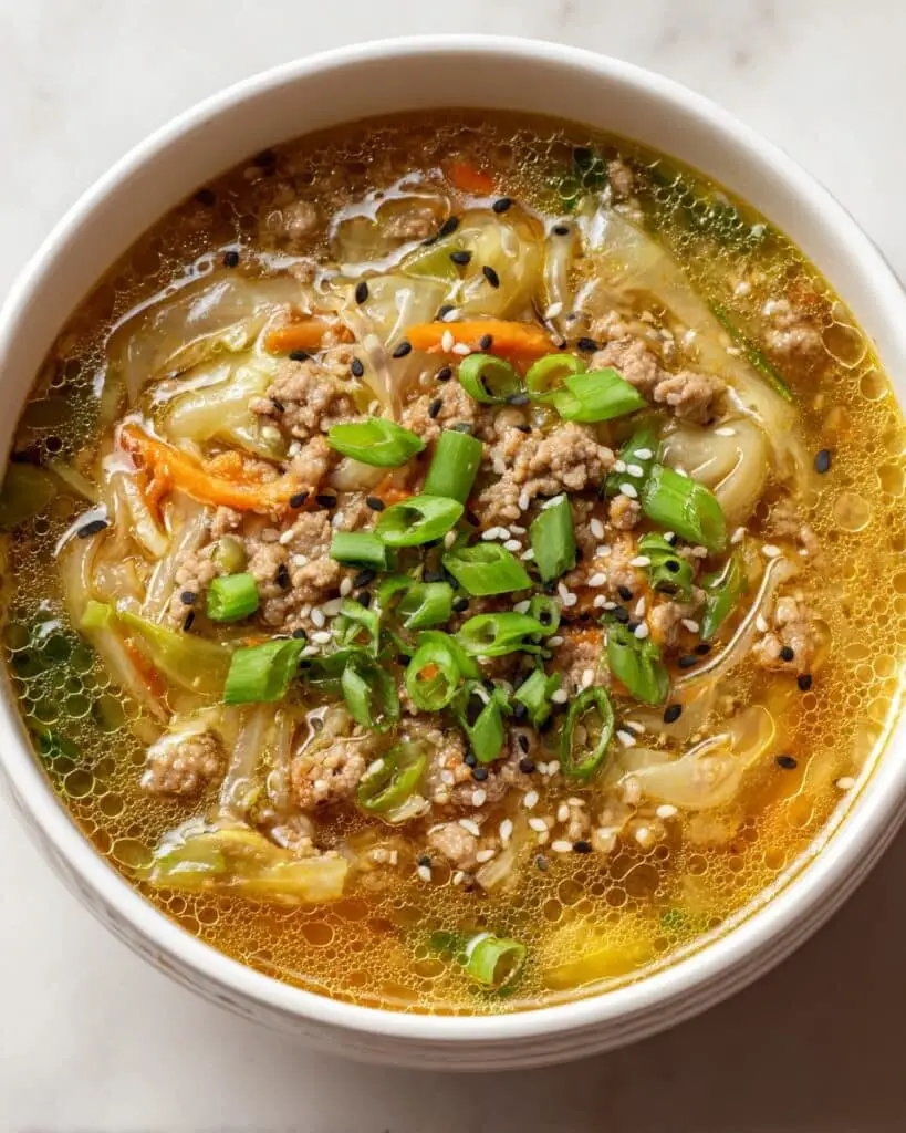 Cozy One-Pot Egg Roll Soup Recipe