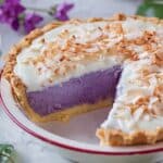 Purple Sweet Potato Pie with Coconut Topping Recipe