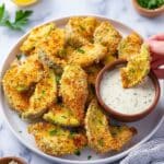 Parmesan Artichoke Hearts Baked with Italian Seasoning and Herb Lemon Aioli Recipe