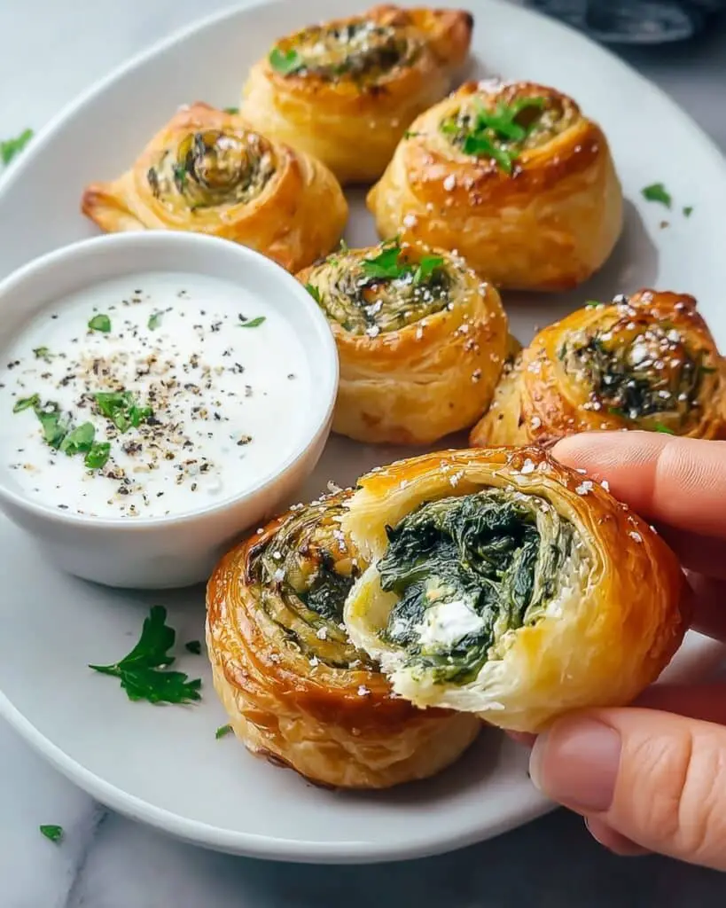 Crispy Rice Paper Spanakopita for a Guilt-Free Snack Recipe